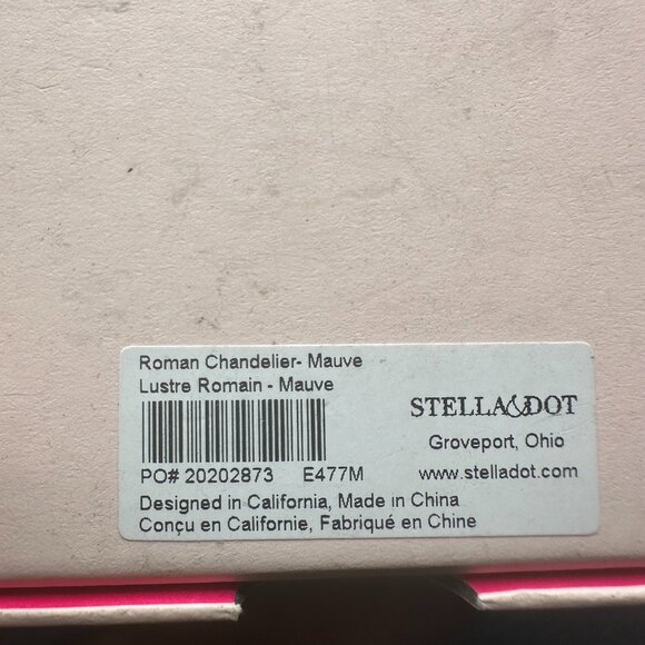 Stella & Dot Roman Chandelier Earrings Gold Tone Fringe Beaded Boho Statement - Picture 6 of 7